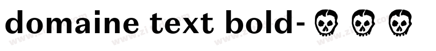 domaine text bold字体转换